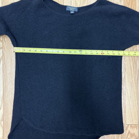 Charter Club Luxury Cashmere Black Crew Neck Sweater Women's Size Medium - Picture 4 of 8
